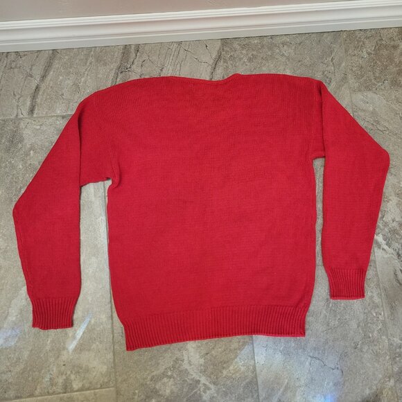 Vintage Work In Progress Gladys Bagley Womens Holiday Sweater Size s Christmas - Picture 3 of 6